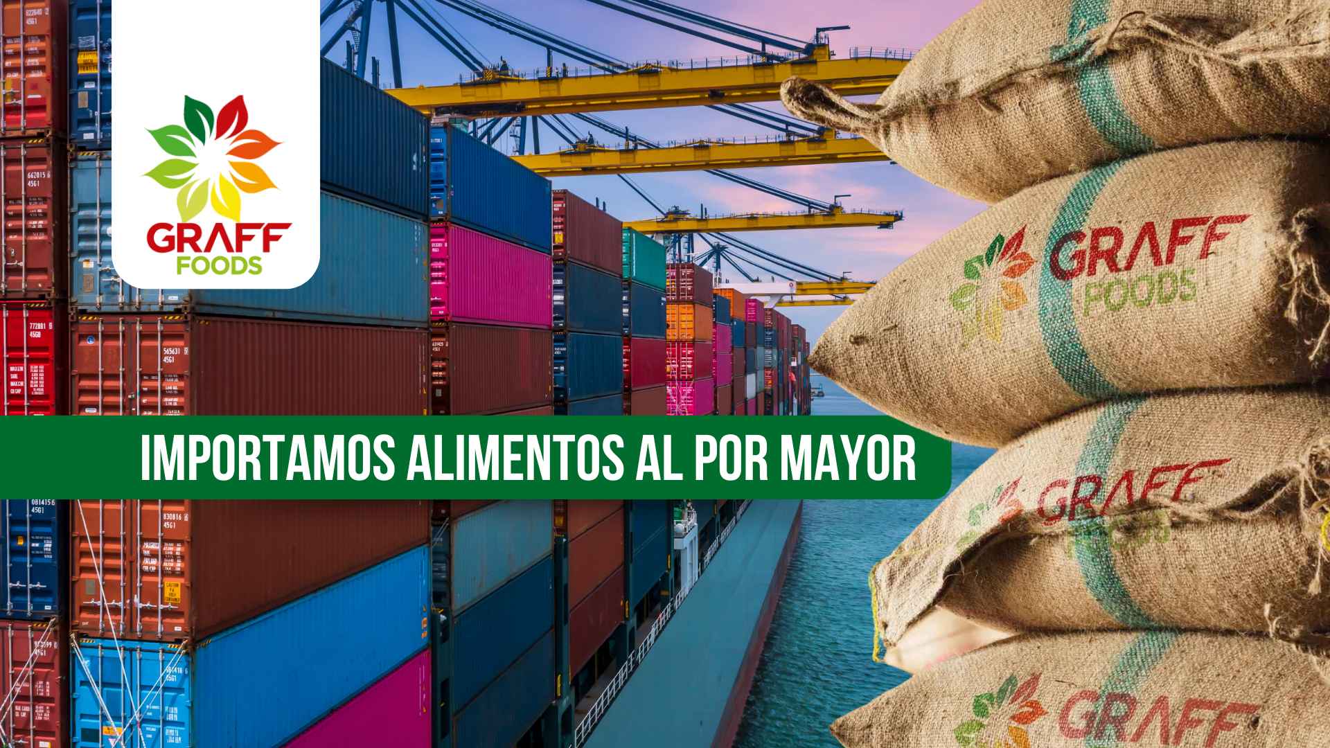 Importamos alimentos al por mayor